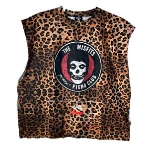 Civil Regime x‎ Misfits Roses Fiend Club Cut-Off Tee Raw Hem XXL Only 138 Made
